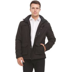 Helios " The Heated Coat" (Color: Black, size: XXL)